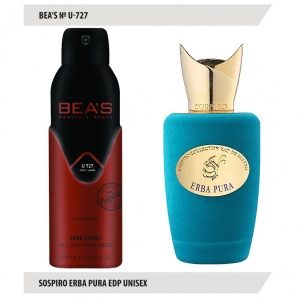 Фотография Beas Парфюмированный дезодорант • U727 • Sospiro Erba Pura • Unisex • 200мл
