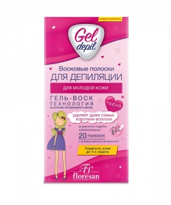 Флоресан Deep Depil Полоски для депиляции молодой кожи 20полосок арт.Ф-600