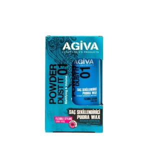 Фотография AGIVA Hair Styling Powder Wax 1 FLEXIBLE STYLING Пудра для укладки волос ГИБКАЯ УКЛАДКА 20гр.