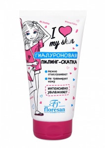 Флоресан I love my skin ПИЛИНГ-СКАТКА гиалуроновая, 150мл/10шт, арт.Ф-505