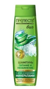 ПРЕЛЕСТЬ ШАМПУНЬ для всех типов волос 400 мл Био ПИТАНИЕ и УВЛАЖНЕНИЕ с Морскими минералами и Алоэ,