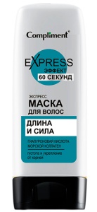 Compliment 60 Секунд Маска для волос ДЛИНА и СИЛА, 200мл арт.917049
