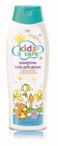 Iris Kids Care Детский Шампунь и Гель д/душа КАЛЕНДУЛА и ЧИСТОТЕЛ 400мл/12шт