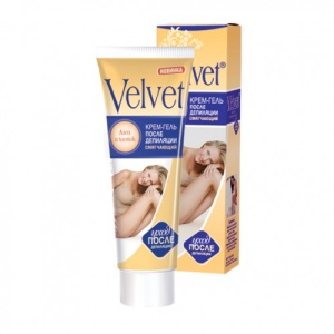 Velvet Крем-Гель после депиляции смягчающий с алоэ и хлопком, 100мл/16шт, арт.7128