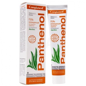 Фотография Compliment Panthenol ALOE VERA Гель охлаждающий для наружного применения 75мл • арт.641559