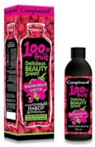 Фотография Compliment Подарочный набор №1560 Delicious Beauty Shake Малиновый смузи (Пена для ванны 250мл + мочалка) арт879762