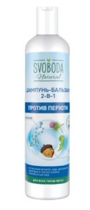 Фотография Свобода косметика Шампунь-Бальзам 2 в 1 Svoboda • против Перхоти • 430мл • арт.1072779