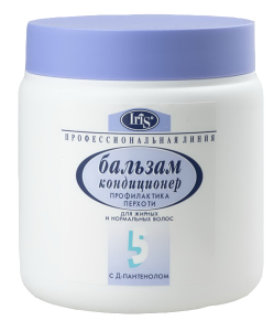 Фотография Iris Профессиональная линия Бальзам №5 Против Перхоти • Для Жирных И Нормальных Волос • С D-Пантенолом • 500мл