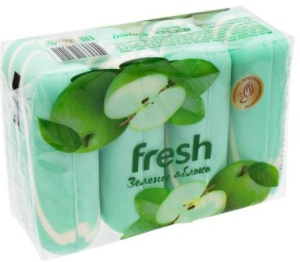 Фотография ЭФКО Косметик Крем-мыло • FRESH • 4х75г • Зелёное Яблоко • арт.80821