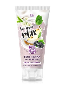 Iris СМУЗИ mix Гель-Пенка для умывания ГРУША и ШЕЛКОВИЦА, 170г