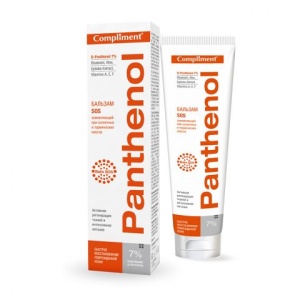 Фотография Compliment Panthenol Бальзам SOS заживляющий при солнечных и термических ожогах 75мл • арт.799389