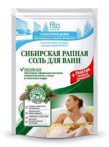 Фитокосметик Соль для ванн Сибирская рапная 