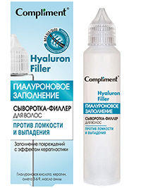 Фотография Compliment Сыворотка-филлер для волос • Hyaluron Filler • Гиалуроновое Заполнение • 50мл • Арт.917117