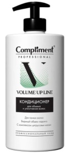 Фотография Compliment PROFESSIONAL VOLUME UP LINE Кондиционер для ОБЪЁМА и УПЛОТНЕНИЯ волос, 750мл • арт.913454