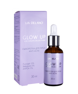 LIV DELANO GLOW UP Сыворотка для лица ANTI-ACNE, 30мл