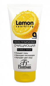 Флоресан Sparkling Lemon Маска Пузырьковая для лица Очищающая, 150мл арт.Ф-353