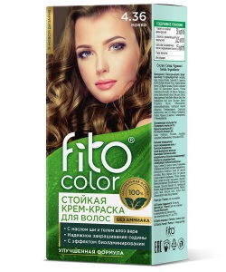 Фотография  ФИТОКОСМЕТИК Стойкая крем-краска для волос "Fitocolor" тон Красное дерево 115 мл 