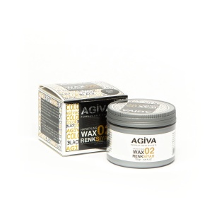 Фотография AGIVA Color Wax 02 BLACK Воск для волос ЧЕРНЫЙ 120 мл
