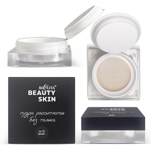 Фотография  БЕЛИТА Beauty Skin Пудра Рассыпчатая без талька тон 102 Banana, 6 г