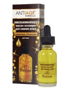 Флоресан Anti-Age Омолаживающее МАСЛО-ЭССЕНЦИЯ для сияния кожи, 35мл/10шт, арт.Ф-166