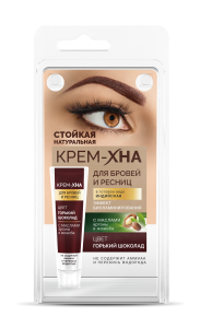 Арт.1227 ФИТО К Краска д/бровей и ресниц Крем-хна индийская ГОРЬКИЙ ШОКОЛАД, 5мл/18шт Арт.1227