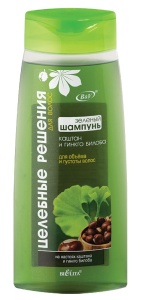 Фотография Белита Целебные решения • Зеленый Шампунь КАШТАН и ГИНКГО БИЛОБА для объема и густых волос 480мл