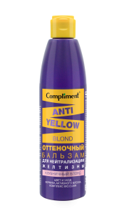 Фотография Compliment Anti-Yellow Blond Оттеночный БАЛЬЗАМ КЛУБНИЧНЫЙ БЛОНД для нейтрализации желтизны, 300мл • арт.913189