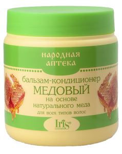 Фотография Iris Народная аптека • Бальзам МЕДОВЫЙ для всех типов волос • 500мл