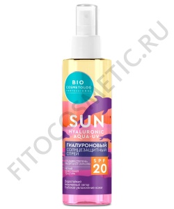 Фотография Фитокосметик BioCosmetolog • Спрей Солнцезащитный Гиалуроновый SPF20 • 190мл • арт.8750