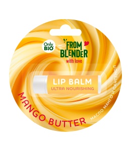 Фотография  GLOBAL BIO COSMETIC "ONLY BIO" Бальзам для губ MANGO BUTTER питательный 4,5 г