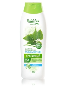 Фотография Iris Herbal Care • Шампунь-кондиционер • Мицеллярный "Крапивный" • 400мл