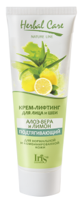 Iris Herbal Care Крем-лифтинг для лица и шеи АЛОЭ-ВЕРА и ЛИМОН, туба 100 г