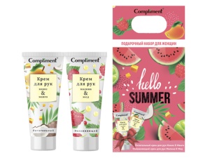 Фотография Compliment Подарочный набор №2040 • Увлажнение и Питание для рук • Крем для рук 75мл +Крем для рук 75мл • арт. 917285