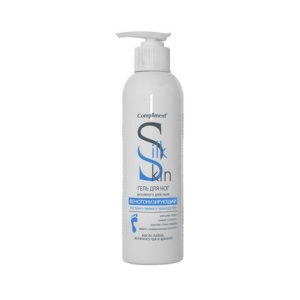 Фотография Compliment Silk Skin Гель для ног активного действия Венотонизирующий 200мл • арт.872800