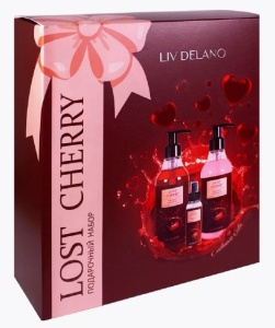 LOST CHERRY Подарочный набор (Парфюмированные Гель для душа 250мл+Спрей-мист для тела 100мл+Крем дл