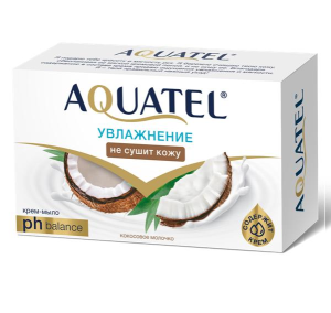 Фотография ПКК Весна AQUATEL • Крем-Мыло • 90гр • Кокосовое Молочко • арт.6231
