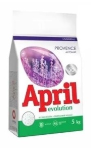 Фотография СОНЦА APRIL EVOLUTION • Стиральный порошок автомат • Provence • 5кг • Универсальный