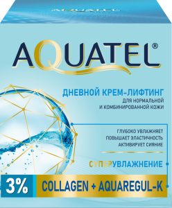 ВЕСНА AQUATEL Дневной Крем-Лифтинг для лица для нормальной и комбинированной кожи, баночка 50мл арт.