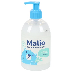 Фотография  ЭФКО Жидкое крем-мыло "MALIO" Детское ЗАБОТА и ПИТАНИЕ, масло ШИ, 500г арт.80928