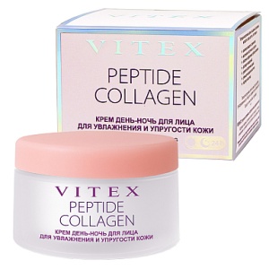 ВИТЭКС PEPTIDE COLLAGEN Крем ДЕНЬ-НОЧЬ для лица для увлажнения и упругости кожи, 45 мл