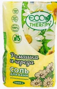РЕНЕССАНС КОСМЕТИК ECO THERAPY Соль для ванн РОМАШКА и ЧЕРЕДА Релаксирующая, 1кг арт.2520