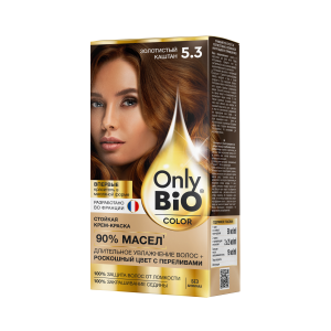 Арт.GB-8026 ФИТОКОСМЕТИК Стойкая крем-краска Only Bio COLOR Тон 5.3 Золотистый Каштан, 115мл