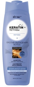 Фотография Витекс KERATIN & ПЕПТИДЫ Шампунь • Для всех типов волос • против выпадения 500мл, код 01 47