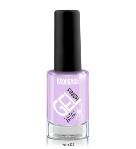 LUX visage ЛАК д/ногтей GEL finish тон 02 (лиловый)/9г/6шт, арт.К224