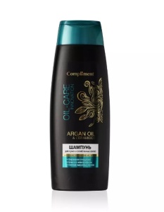 Фотография Compliment ARGAN OIL & CERAMIDES Шампунь для сухих и ослабленных волос, 400мл • арт.875245