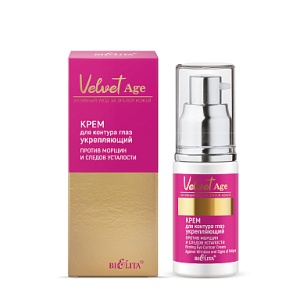 Фотография  Белита Velvet Age Крем для контура глаз Укрепляющий "Против морщин и следов усталости", 30 мл