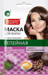 Фотография Фитокосметик МАСКА для волос • РЕПЕЙНАЯ против выпадения 30мл • арт.1913