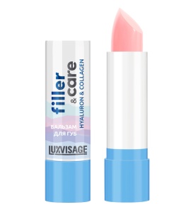 Фотография LuxVisage Luxvisage Бальзам для губ FILLER & CARE hyaluron & collagen, 3,9 г Арт.614