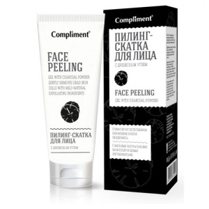 Compliment Пилинг-скатка для лица с древесным углем, 80мл/25шт, арт. 874224