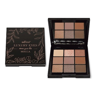 Фотография  БЕЛИТА LUXURY EYES Тени для век MOCCA (9 тонов) 